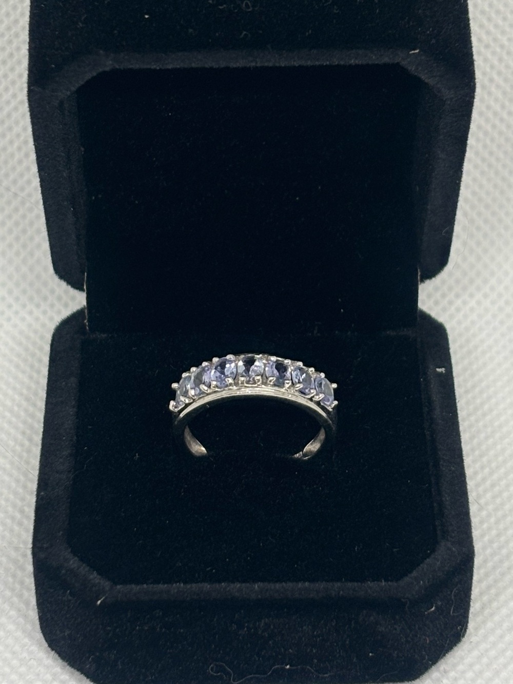 10K White Gold Tanzanite Ring, size 6